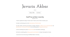 Desktop Screenshot of javaria-akbar.com