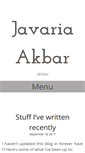 Mobile Screenshot of javaria-akbar.com