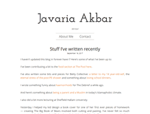 Tablet Screenshot of javaria-akbar.com